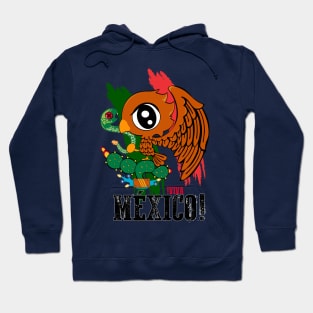 Viva mexico bandera kawaii Hoodie